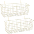 2 Sets Extra Large Hanging Wall Basket, WallmountedFruit Vegetable Toy Snack by KINLINK