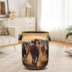 Running Horse Laundry Basket, Laundry Hamper Collapsible Oxford Cloth - Image 6
