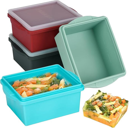 2 Cup Silicone Freezer Trays by Xomoo