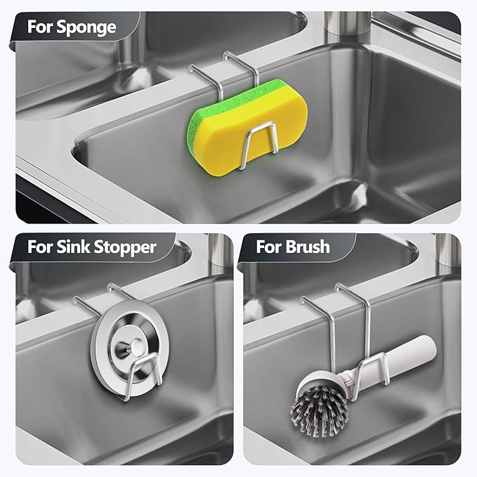 2 Pack Sponge Holder for Kitchen Sink - Image 3