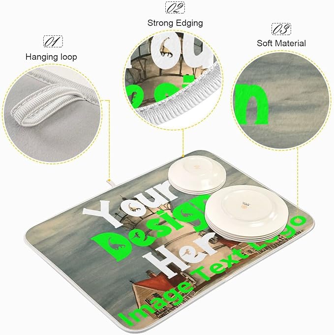 Custom Personalized Dish Drying Mat - Image 4