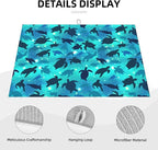 Sea Turtles Blue Dish Drying Mat - Image 3