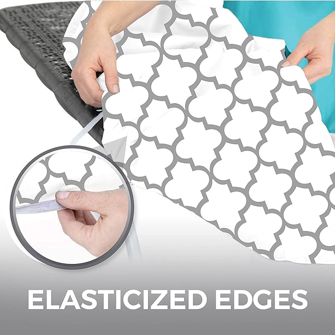 HOME GENIE Ironing Board Cover, Extra Thick Padding, Scorch Resistant Silicone - Image 5
