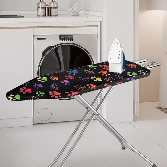 Sprowallow Colorful Paw Print Standard Size Iron Board Cover Elastic Edge - Image 2