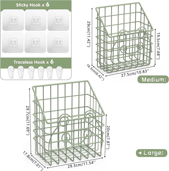 2 PackBath Toy Organizer, Wall Mounted Shower Storage Basket - Image 2