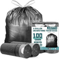 100 Count Small Trash Bags, JUKFITA 4 Gallon Trash Bags Drawstring by JUKFITA