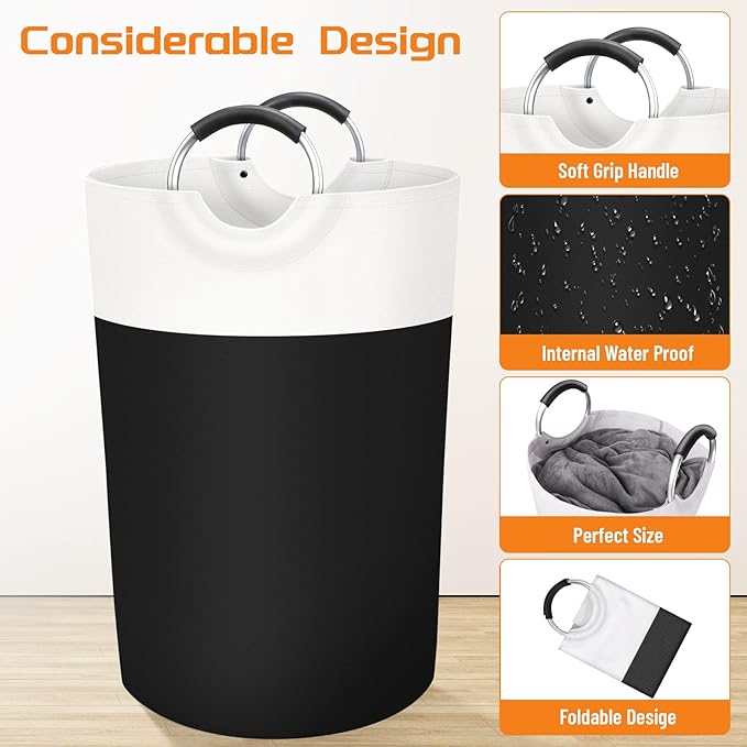BlissTotes Laundry Basket, Laundry Hamper, Collapsible Laundry Baskets - Image 3