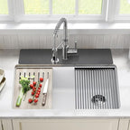 LOPNUR Faucet Mat for Kitchen Sink Protectors, 24 Inch Long Kitchen Sink Splash - Image 2
