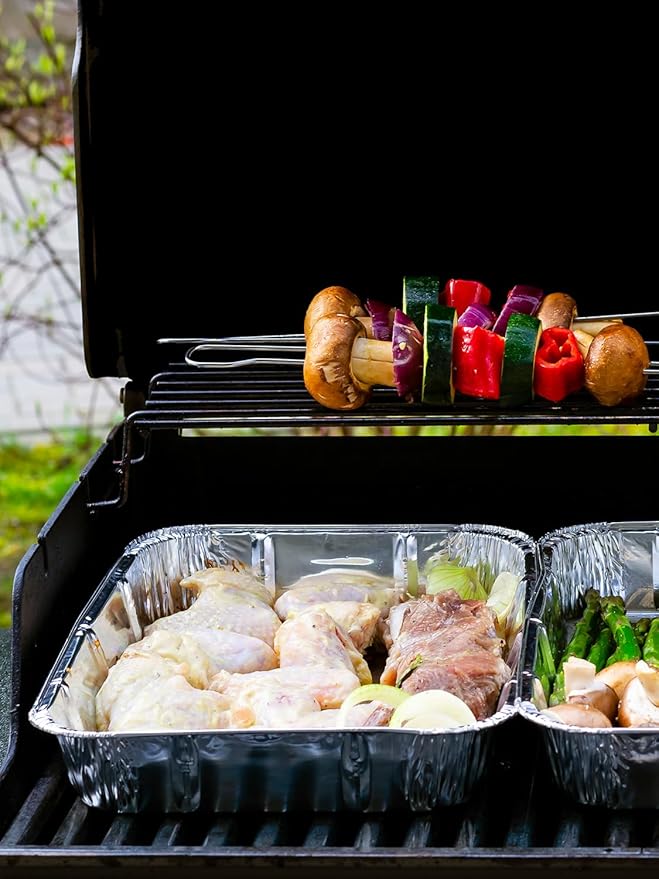 40 Pack Disposable Aluminum Pans Combo Set - Image 7
