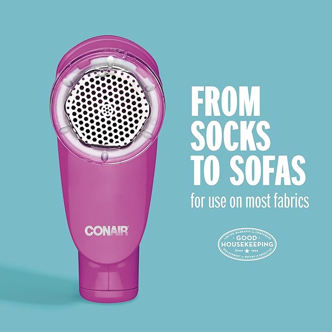 Conair Fabric Shaver and Lint Remover, Battery Operated Portable Fabric Shaver - Image 2