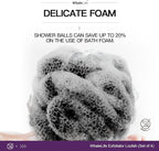 Loofah Sponge Bath Sponge for Women Men 4 Pack - Image 3