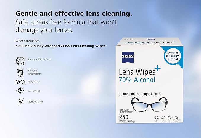 ZEISS Pre-Moistened Lens Cleaning Wipes - Image 7