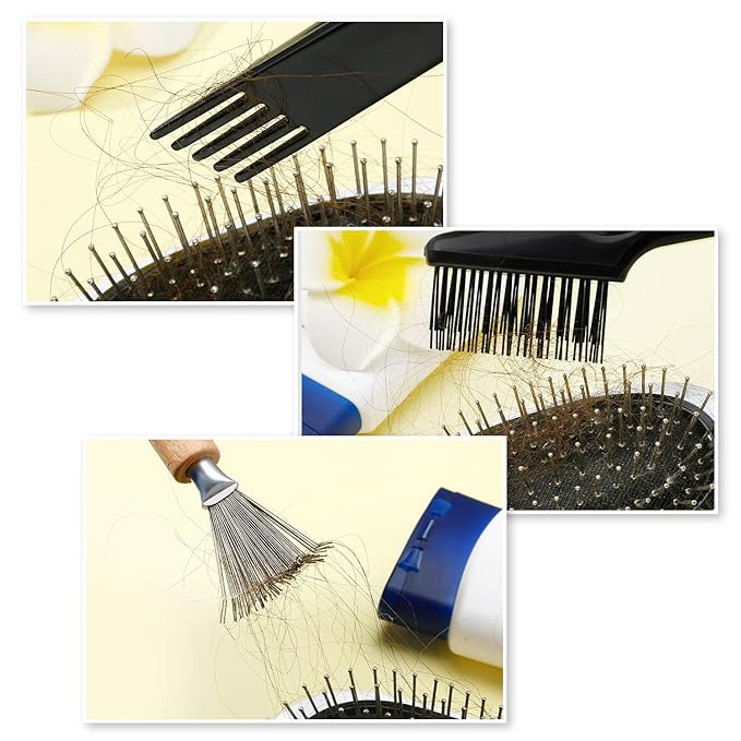 2 Pieces Hair Brush Cleaning Tools - Image 4