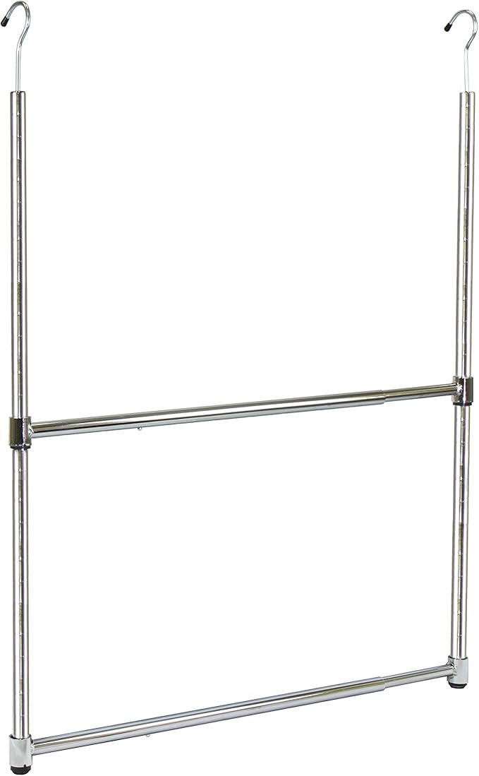 Oceanstar ACR1538C 2-Tier Portable Adjustable Rod Closet Hanger by Oceanstar