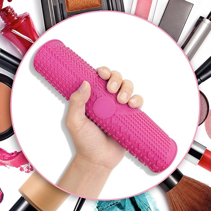 Makeup Brush Cleaner Mat Silicone Brush Cleaning Mat Big Size Make Up Brush - Image 6