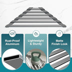 Corner Sink Drying Rack, Heat Resistant Roll Up Mat - Image 7