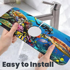 Marine turtle Kitchen sink faucet pad, strong water absorption, anti slip - Image 6