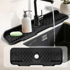 17 Inch Faucet Mat For Kitchen Sink Splash Guard Behind Faucet, ，5°Slope Fast by Unknown