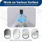 50 PCS Hook and Loop Cable Ties, Under Desk Cable Management, Self Adhesive - Image 4