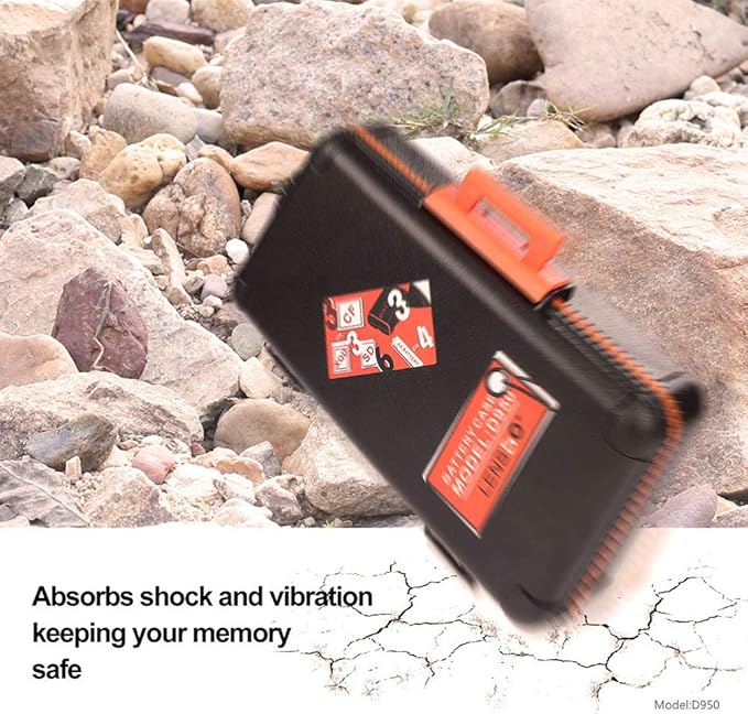 LENSGO Camera Battery Memory Card Case, Memory Card Hard Protector Case - Image 5