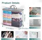 10 Pack Clear Storage Bags for Clothes, 22L Blanket Storage Bags, Under Bed - Image 2