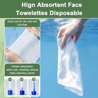 Face Towels Disposable, 12” x 10” Biobased Facial Towelettes, Large Soft & - Image 4