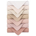Konssy 7-Pack Soft Cotton Face Wash Cloths, Reusable Absorbent Washcloths by Konssy