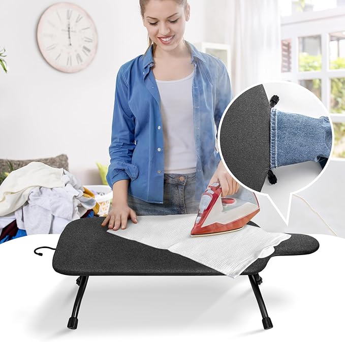 Duwee 15"x30" Table Top Ironing Board Extra Wide - Image 7