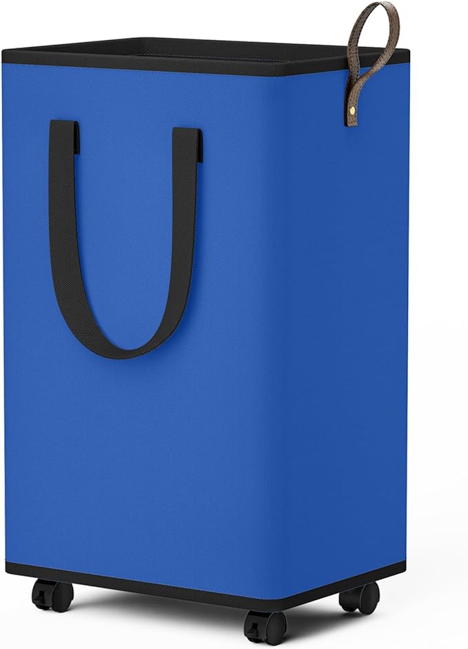 Laundry Basket with Wheels, Collapsible Laundry Baskets, Laundry Hamper with by Unknown
