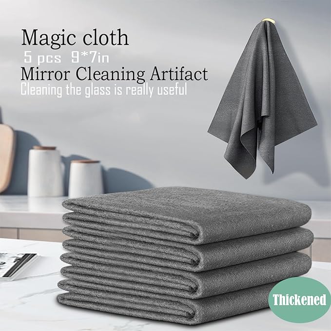 5pcs 9×7 Inches Real Magic Cloth Thickened Magic Cleaning Cloth Microfiber - Image 7