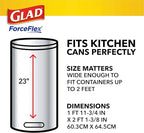 Glad ForceFlex Tall Kitchen Drawstring Trash Bags, 13 Gal, Pine-Sol Original - Image 10