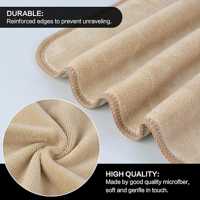 SINLAND Microfiber Facial Cloths Fast Drying Washcloth 12inch x 12inch - Image 4
