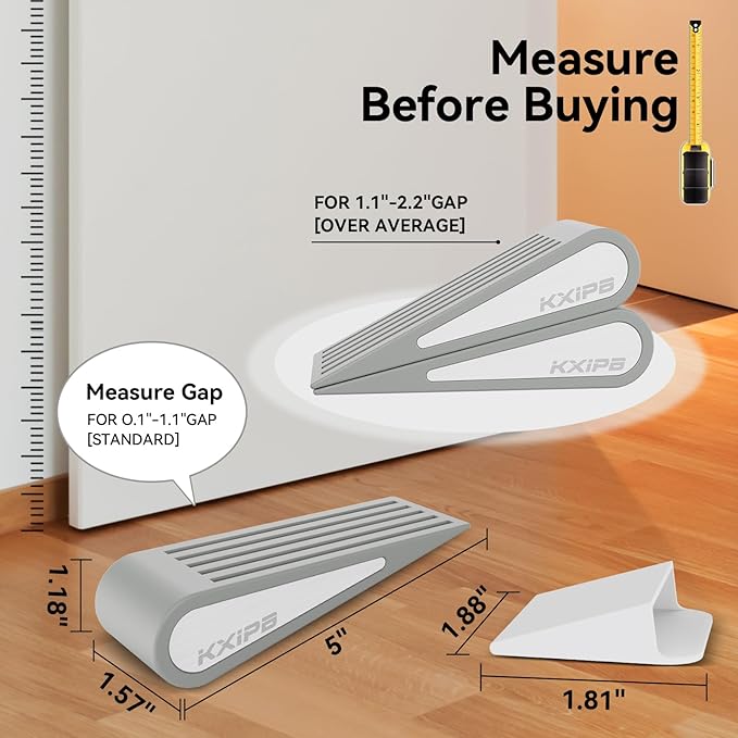 1 Pack Rubber Door Stopper Wedge - Image 3