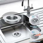 Hibbent All Metal Stainless Steel 3 in 1 Kitchen Sink Drain Strainer, Upgraded - Image 4