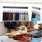 Legging Organizer for Closet 4 Pack, Pants Leggings Hangers - Image 4
