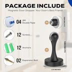 OmHome Magnetic Door Stop Soft Magnetic Door Catch, Magnetic Door Stoppers - Image 2