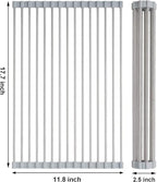 Over the Sink Dish Drying Rack, Searik Roll up Sink Dish Drainer Rack Foldable - Image 2