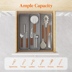 Lifewit Utensil Organizer for Kitchen Drawer, Expandable Cooking Silverware Tray - Image 2