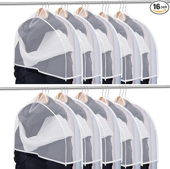 Patelai 16 Pcs 4" Gusseted Plastic Shoulder Covers by Patelai