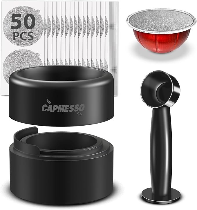 CAPMESSO Reusable Vertuoline Pod Refill Kit, 2024 Innovative by CAPMESSO