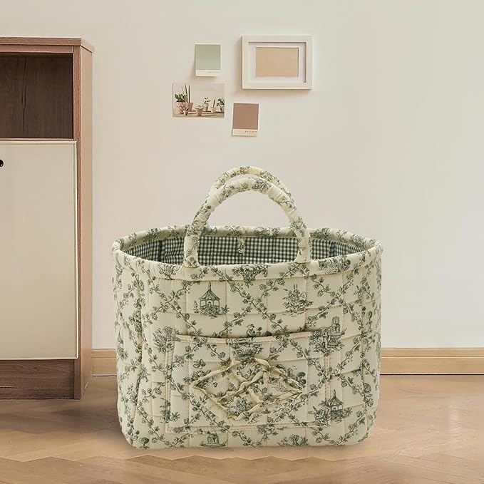 Quilted Fabric Storage Basket - Image 3