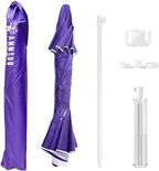 AMMSUN Shade Umbrella, Premium Portable Umbrella with Stand, 6.5ft Lightweight Free Standing Canopy for Sporting Games, Adjustable Instant Sun Protection and Easy to Carry, Purple - Image 6