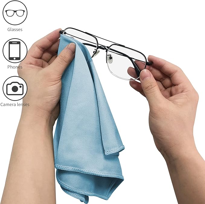 12 Pack Microfiber Glass Cleaning Cloth, 12 Inch X 16 Inch, Lint Free Quickly - Image 5