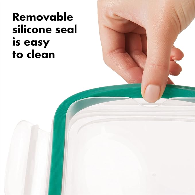 OXO Good Grips 1.6 Cup Smart Seal Leakproof Glass Rectangle Airtight Food - Image 6