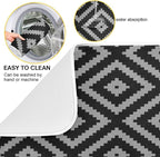 Super Absorbent Dish Drying Mat, Microfiber Fast-Drying Dish Mat, Kitchen Dish - Image 2