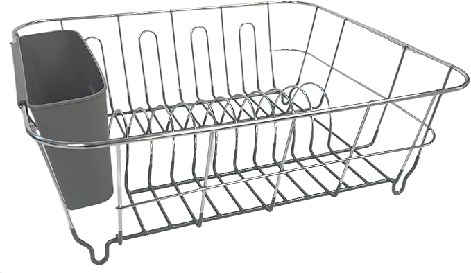 Dish Drying Rack & Cutlery Holder 2 Piece Set by SweetHomeCollection