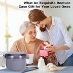 Denture Case, Leak Proof Denture Bath Cup - Image 6