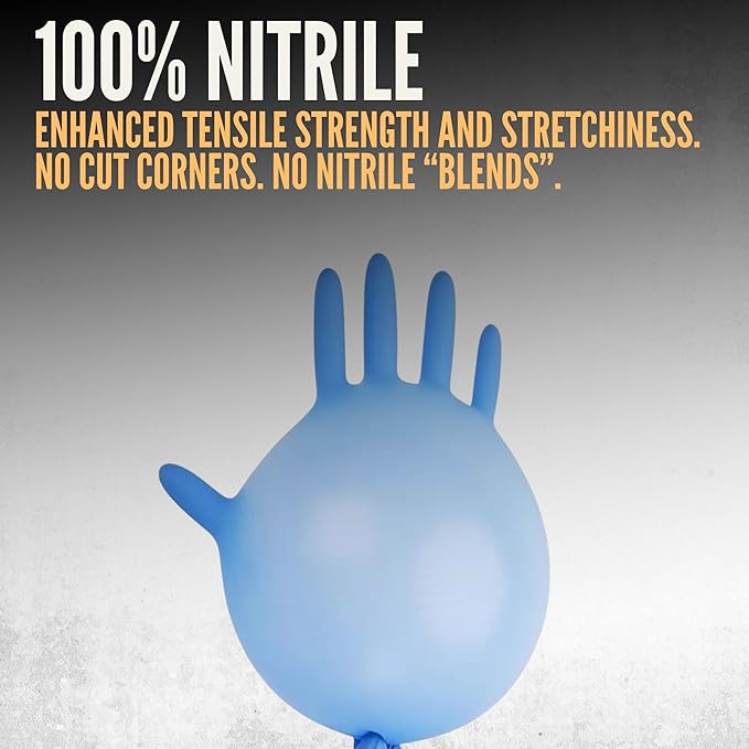 Cestus 5 Mil Nitrile Gloves Disposable Latex Free, Chemical Resistant, Food Prep - Image 3