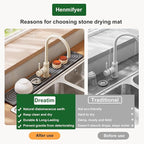Stone Faucet Mat for Kitchen Sink, Diatomite Drying Stone Mat & Sink Protectors - Image 5