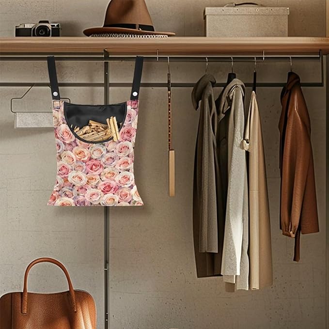 Clothes Pin Hanging Bag with Hanging Rope - Image 4